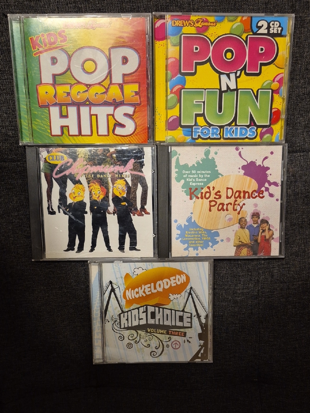 Kids Pop & Dance CD Lot - Colorful Kids Music Compilation